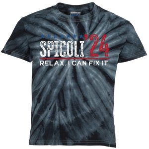 Funny Distressed Spicoli 24 Spicoli 2024 relax I can fix it Kids Tie-Dye T-Shirt