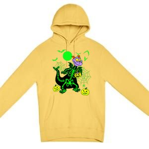 Figment Dragon Skeleton Halloween Trick Or Treat Figment Dragon Hallow Premium Pullover Hoodie