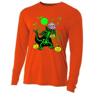 Figment Dragon Skeleton Halloween Trick Or Treat Figment Dragon Hallow Cooling Performance Long Sleeve Crew