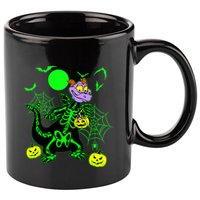 Figment Dragon Skeleton Halloween Trick Or Treat Figment Dragon Hallow 11oz C Handle Ceramic Mug