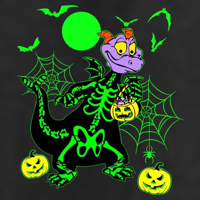 Figment Dragon Skeleton Halloween Trick Or Treat Figment Dragon Hallow 11oz C Handle Ceramic Mug