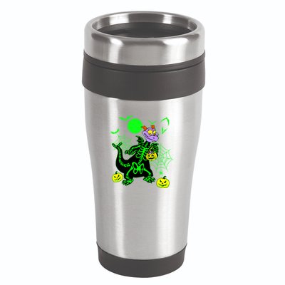Figment Dragon Skeleton Halloween Trick Or Treat Figment Dragon Hallow 16oz Travel Tumbler