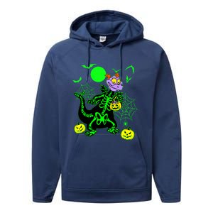 Figment Dragon Skeleton Halloween Trick Or Treat Figment Dragon Hallow Performance Fleece Hoodie