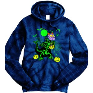 Figment Dragon Skeleton Halloween Trick Or Treat Figment Dragon Hallow Tie Dye Hoodie