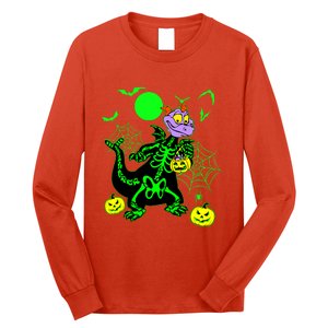 Figment Dragon Skeleton Halloween Trick Or Treat Figment Dragon Hallow Long Sleeve Shirt