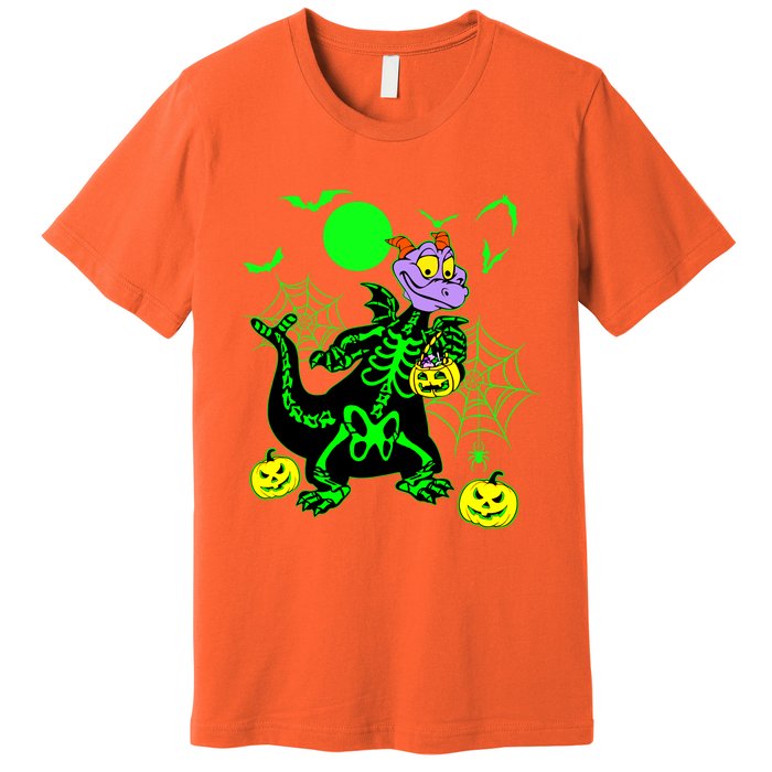 Figment Dragon Skeleton Halloween Trick Or Treat Figment Dragon Hallow Premium T-Shirt