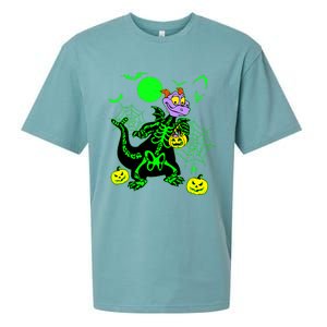 Figment Dragon Skeleton Halloween Trick Or Treat Figment Dragon Hallow Sueded Cloud Jersey T-Shirt