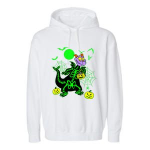 Figment Dragon Skeleton Halloween Trick Or Treat Figment Dragon Hallow Garment-Dyed Fleece Hoodie