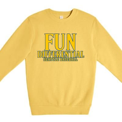 Fun Differential Seattle Baseball Premium Crewneck Sweatshirt