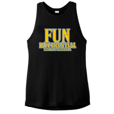 Fun Differential Seattle Baseball Ladies PosiCharge Tri-Blend Wicking Tank