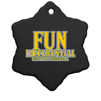 Fun Differential Seattle Baseball Ceramic Star Ornament