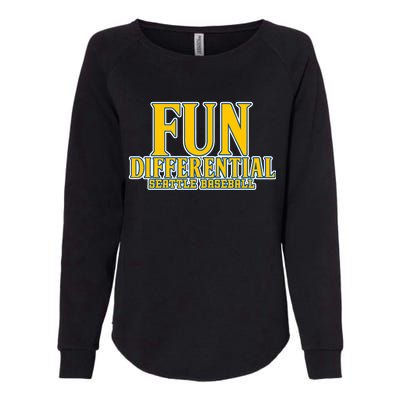 Fun Differential Seattle Baseball Womens California Wash Sweatshirt