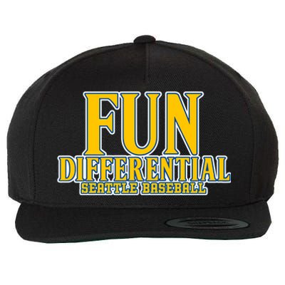 Fun Differential Seattle Baseball Wool Snapback Cap