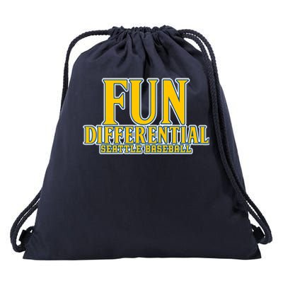 Fun Differential Seattle Baseball Drawstring Bag