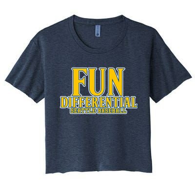 Fun Differential Seattle Baseball Women's Crop Top Tee