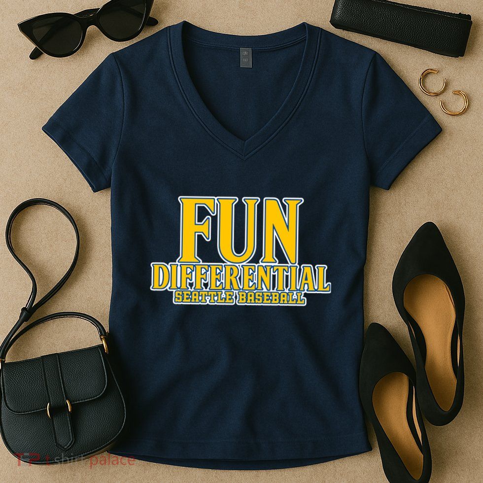 Fun Differential Seattle Baseball Women's V-Neck T-Shirt