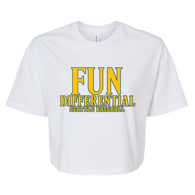 Fun Differential Seattle Baseball Bella+Canvas Jersey Crop Tee