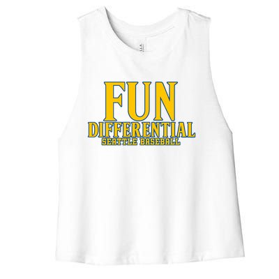 Fun Differential Seattle Baseball Women's Racerback Cropped Tank