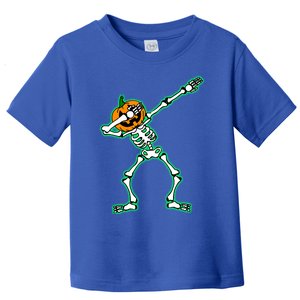 Funny Dabbing Skeleton Pumpkin Halloween Dab Gift Toddler T-Shirt