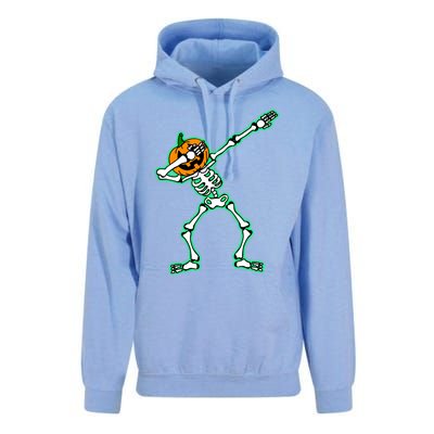 Funny Dabbing Skeleton Pumpkin Halloween Dab Gift Unisex Surf Hoodie