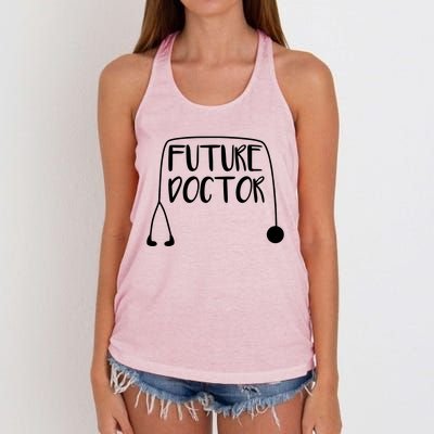 Future Doctor Soon To Be Top Women's Knotted Racerback Tank