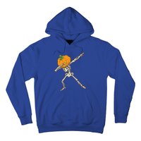 Funny Dabbing Skeleton Pumpkin Halloween Dab Step Gift Hoodie