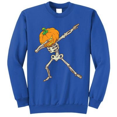 Funny Dabbing Skeleton Pumpkin Halloween Dab Step Gift Sweatshirt