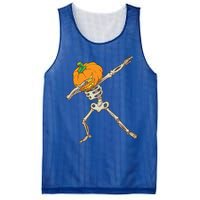 Funny Dabbing Skeleton Pumpkin Halloween Dab Step Gift Mesh Reversible Basketball Jersey Tank