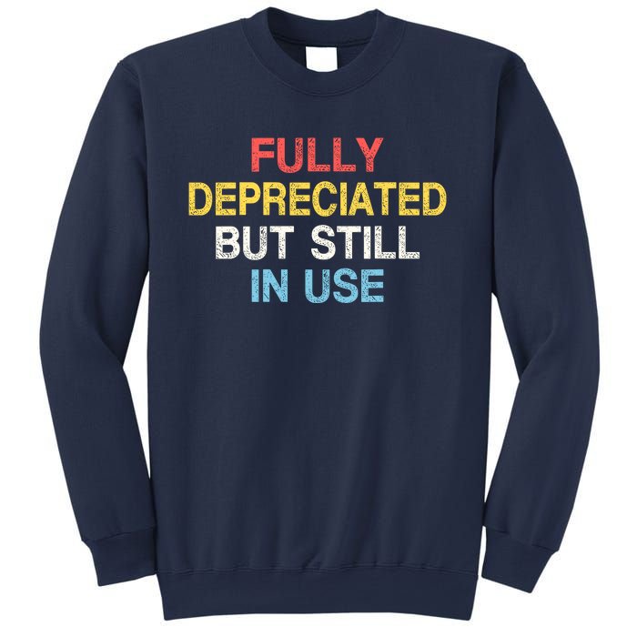 Fully Depreciated Still In Use For Accounting Retro Graphic Sweatshirt