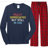 Fully Depreciated Still In Use For Accounting Retro Graphic Long Sleeve Pajama Set