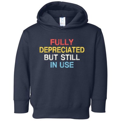 Fully Depreciated Still In Use For Accounting Retro Graphic Toddler Hoodie