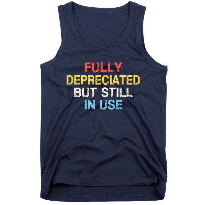 Fully Depreciated Still In Use For Accounting Retro Graphic Tank Top