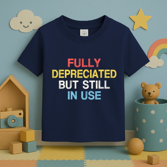 Fully Depreciated Still In Use For Accounting Retro Graphic Toddler T-Shirt