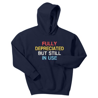 Fully Depreciated Still In Use For Accounting Retro Graphic Kids Hoodie