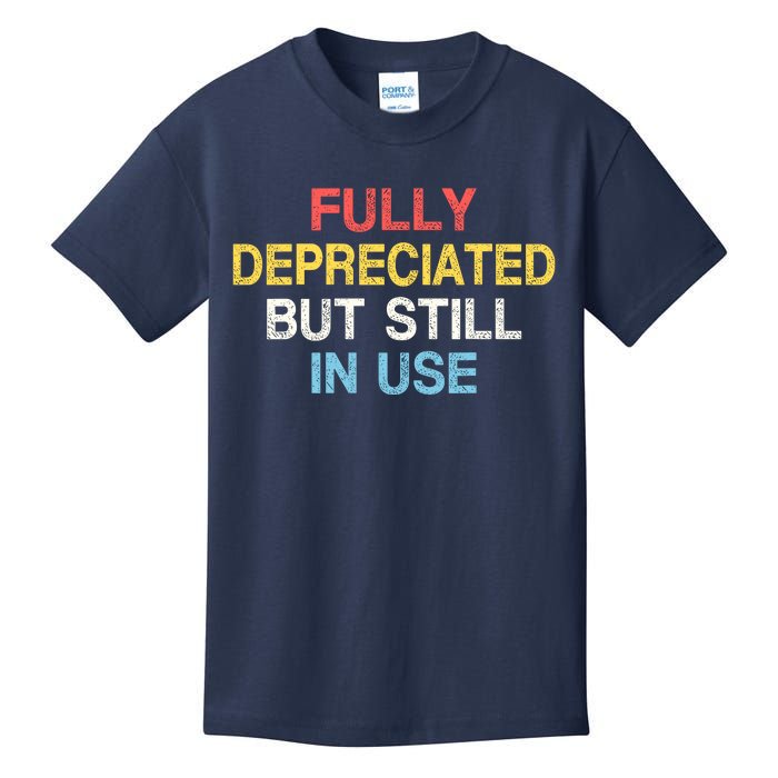 Fully Depreciated Still In Use For Accounting Retro Graphic Kids T-Shirt