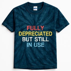 Fully Depreciated Still In Use For Accounting Retro Graphic Kids Tie-Dye T-Shirt