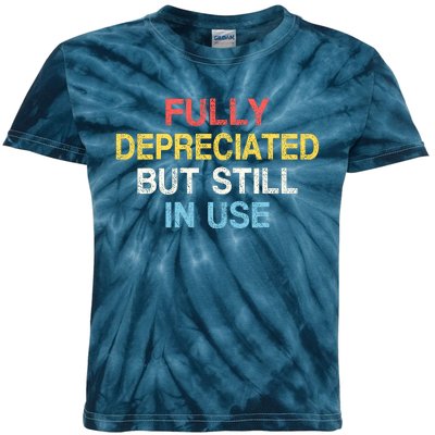 Fully Depreciated Still In Use For Accounting Retro Graphic Kids Tie-Dye T-Shirt