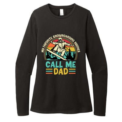 Funny Dad Snowboarding Adventure FatherS Day Celebration Gift Womens CVC Long Sleeve Shirt