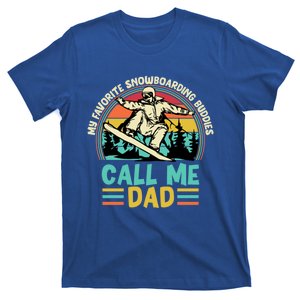 Funny Dad Snowboarding Adventure FatherS Day Celebration Gift T-Shirt