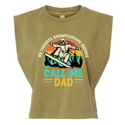 Funny Dad Snowboarding Adventure FatherS Day Celebration Gift Garment-Dyed Women's Muscle Tee