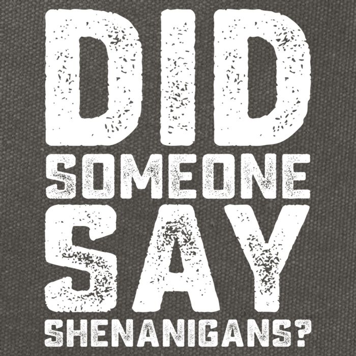 Funny Did Someone Say Shenanigans St Patricks Day Costume Cotton Canvas Backpack
