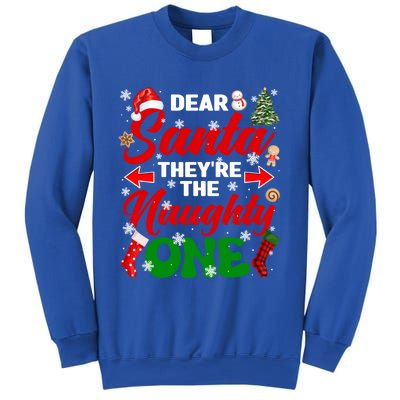 Funny Dear Santa They Are The Naughty Ones Christmas Squad Gift Sweatshirt