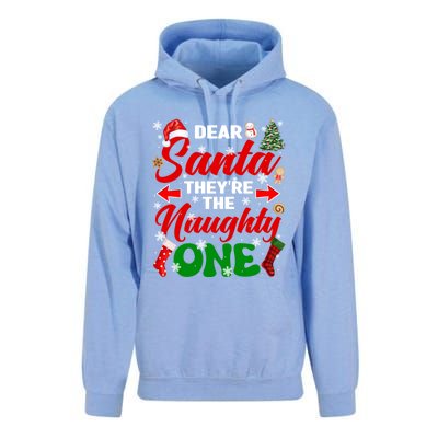 Funny Dear Santa They Are The Naughty Ones Christmas Squad Gift Unisex Surf Hoodie