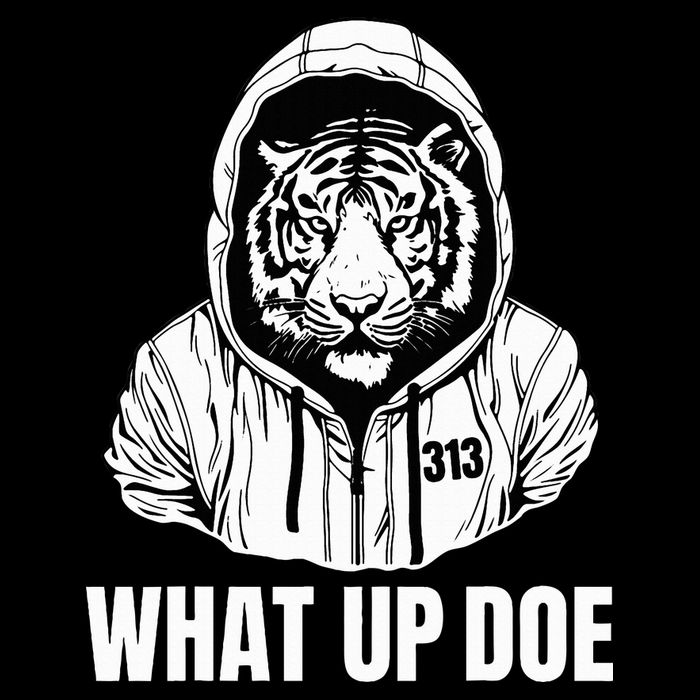 Funny Detroit Slang What Up Doe 313 7-Panel Snapback Hat