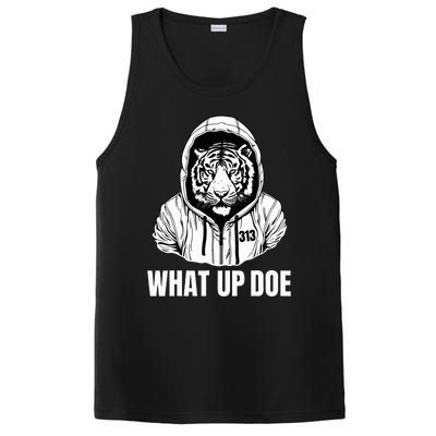 Funny Detroit Slang What Up Doe 313 PosiCharge Competitor Tank