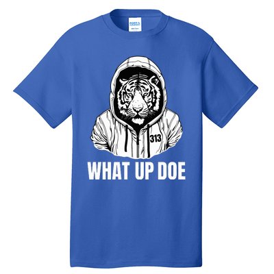 Funny Detroit Slang What Up Doe 313 Tall T-Shirt