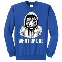 Funny Detroit Slang What Up Doe 313 Tall Sweatshirt