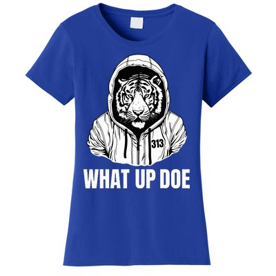 Funny Detroit Slang What Up Doe 313 Women's T-Shirt