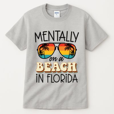 Florida Dreaming Snowbirdstally On A Beach In Florida Tall T-Shirt