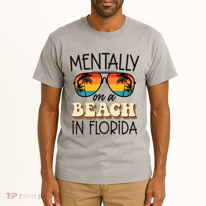 Florida Dreaming Snowbirdstally On A Beach In Florida Tall T-Shirt